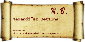 Madarász Bettina névjegykártya